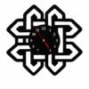 12x12 inch modern black geometric wall clock