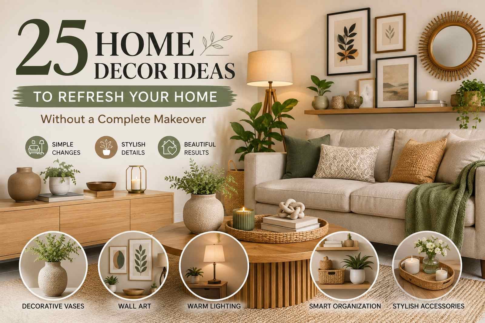 25 home decor ideas to refresh a modern living room