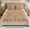 5 Piece Digital Bed Sheet Set King Size