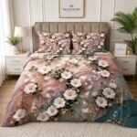 BEDIOR 5 piece digital bed sheet set for king size bed