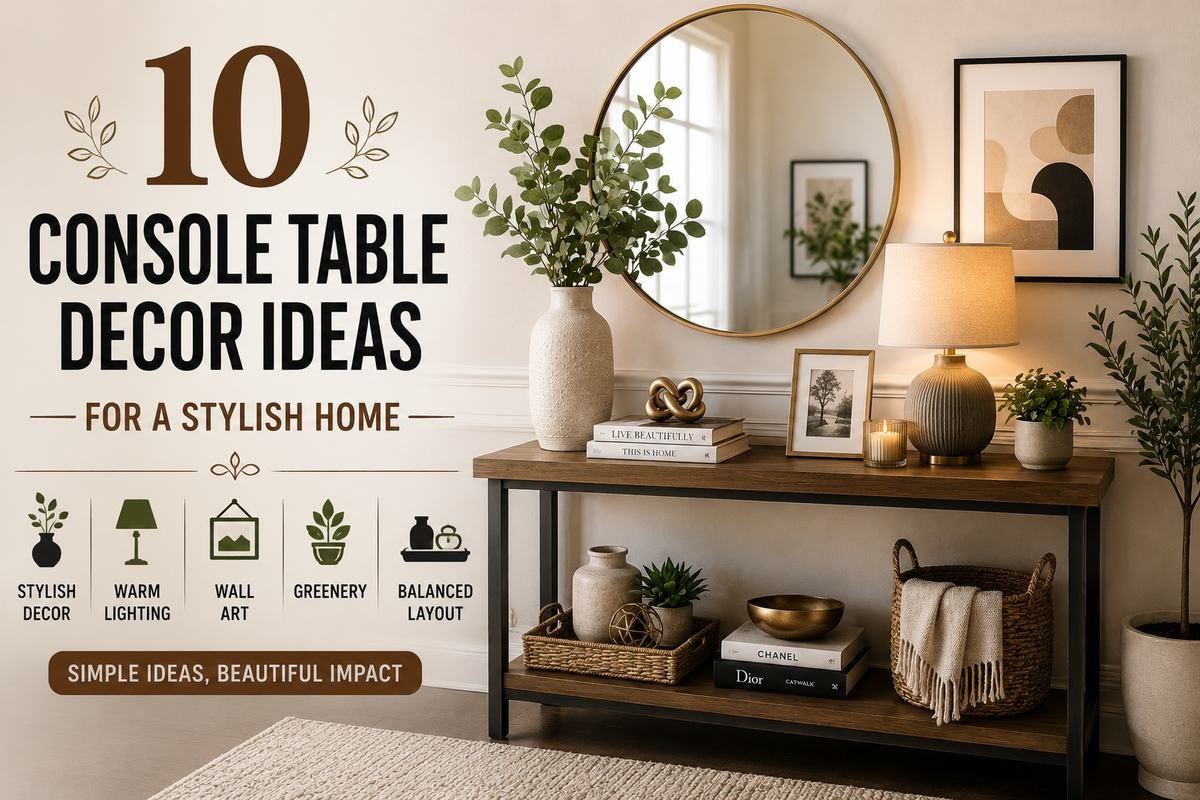 10 console table decor ideas for a stylish home
