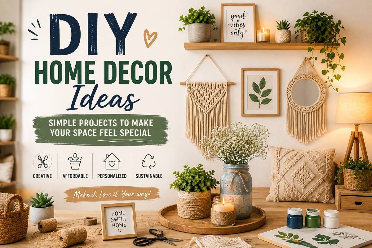 DIY home decor ideas for stylish and affordable spaces