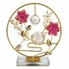 Golden floral decorative table ornament by RealFound
