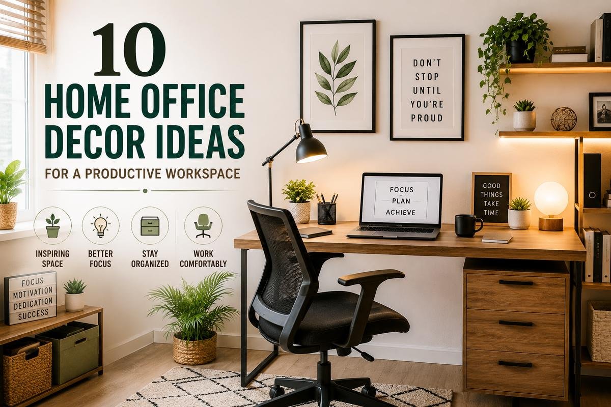 10 home office decor ideas for a productive workspace