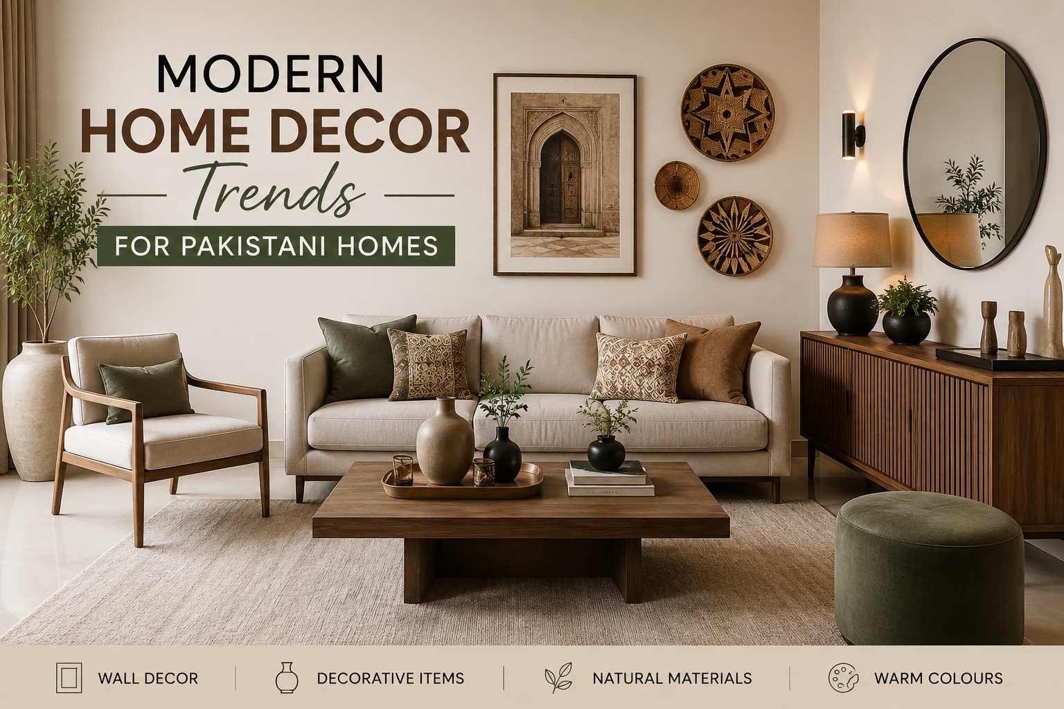 Modern home decor trends in a stylish Pakistani home