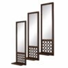 RealFound 3PCs wooden and acrylic shelf mirror set