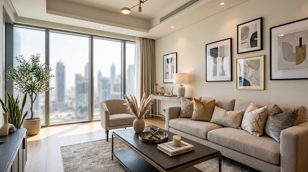 Modern home decor interior for shoppers looking to buy home decor in Dubai
